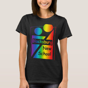 T-shirt Conception Rétro de la Nouvelle École Blacksburg