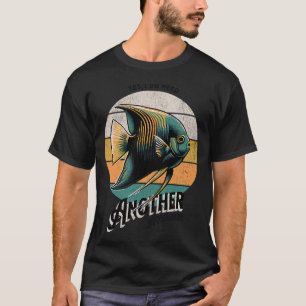 T-shirt Conception Rétro de Poisson Ange de Aquarium, Chem