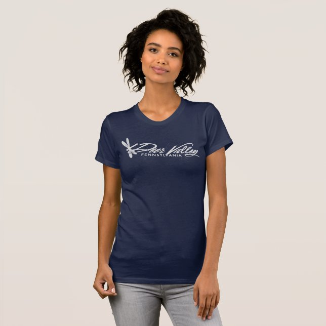 T-shirt Conception Rétro Dragonfly de Deer Valley  (Devant entier)