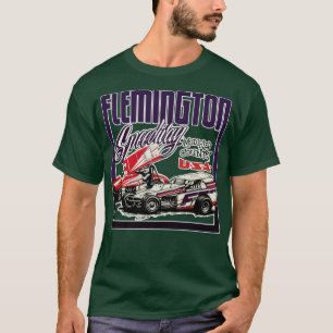 T-shirt Conception rétro du circuit automobile Flemington