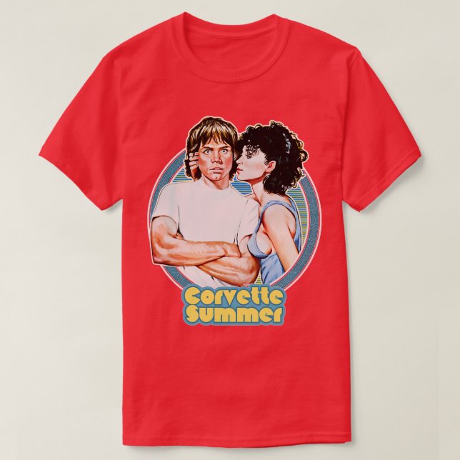 T-shirt Conception rétro été Corvette (Design devant)