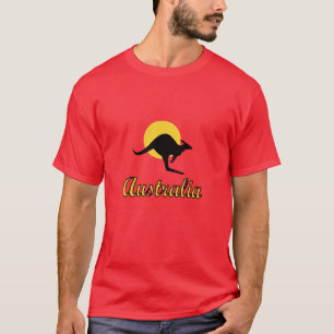 T-shirt Conception rouge de la terre de l'Australie