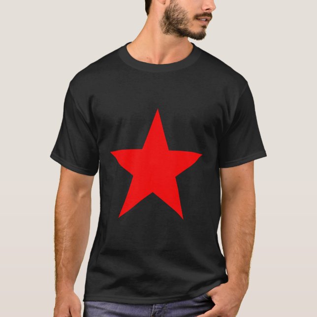 T-shirt Conception rouge d'étoile (Devant)