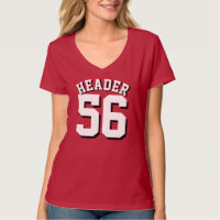 Conception rouge et blanche du Jersey de sports