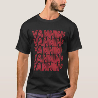 T-shirt Conception rouge rétro de Vannin
