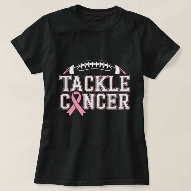 T-shirt Conception Ruban Rose Lutte Contre le Cancer (Design devant)
