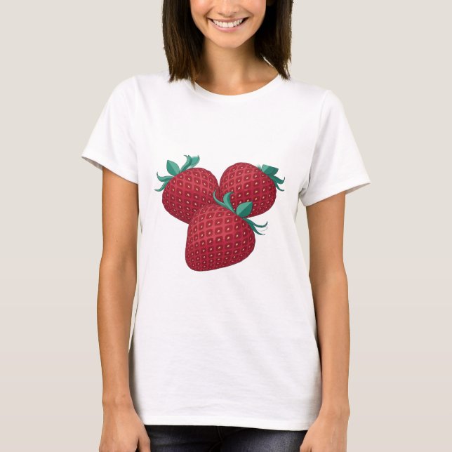 T-shirt Conception Sharp Silver TROIS FRAISES (Devant)