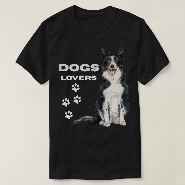 T-shirt conception simple pour les amoureux des chiens  (Design devant)