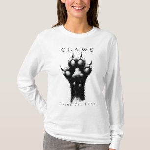 T-shirt Conception spectaculaire de chats noirs et blancs