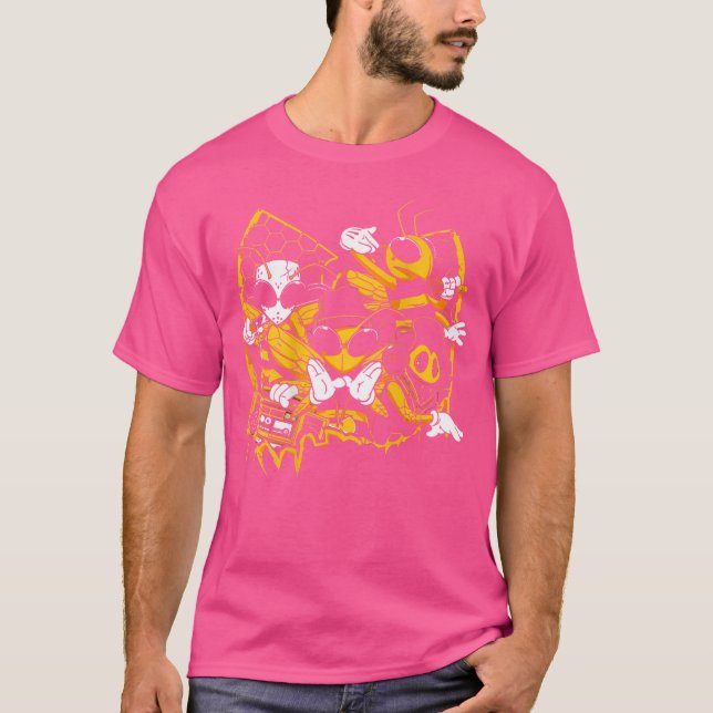 T-shirt Conception sur le dos des abeilles école Hip hop R (Devant)