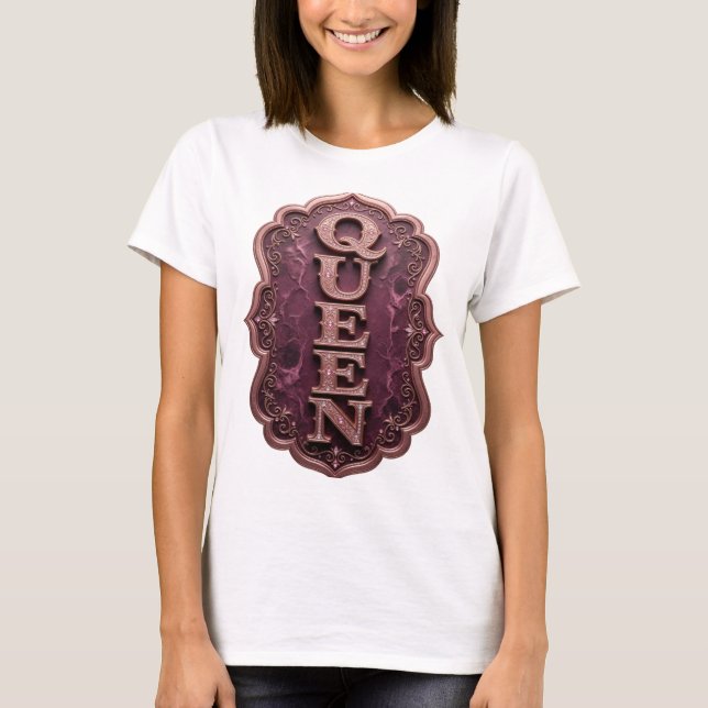 T-shirt Conception sur mesure Bold Gold REINE (Devant)