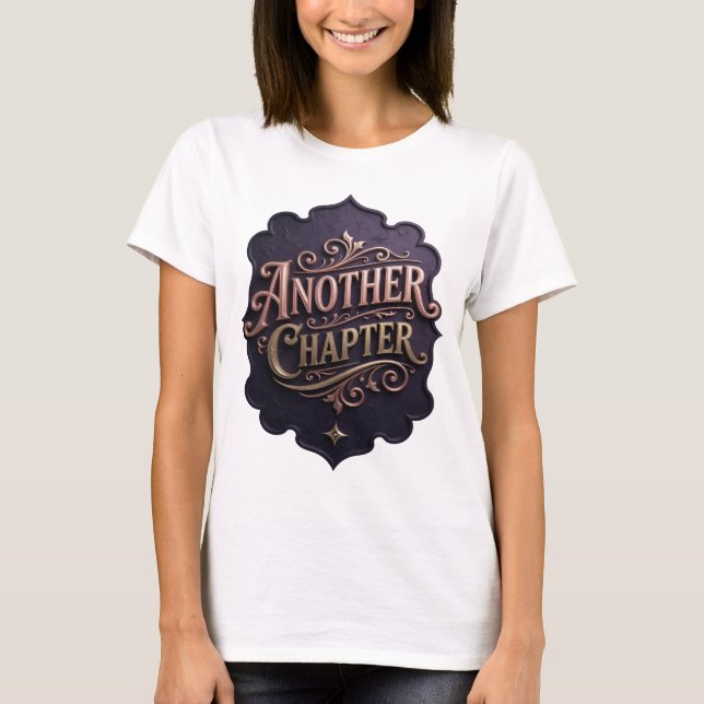 T-shirt Conception sur mesure Edgy Gold ANOTHER CHAPTER (Devant)