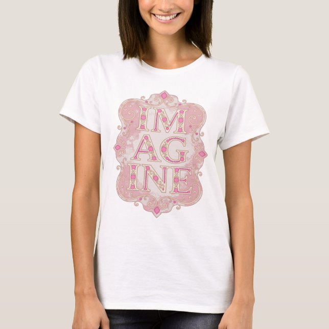T-shirt Conception sur mesure IM AGINE en or accrocheuse (Devant)