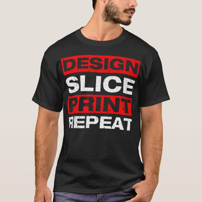 T-shirt Conception tranche Impression imprimante 3D impres (Devant)