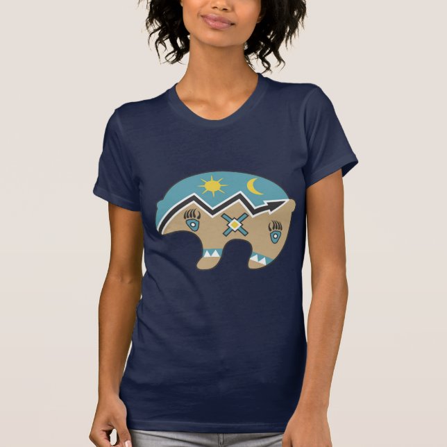 T-shirt Conception tribale d'ours (Devant)