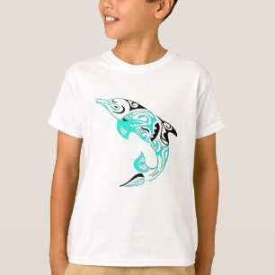 T-shirt Conception tribale noire et en bon état de