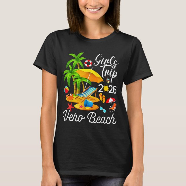 T-shirt Conception tropicale estivale de Vero Beach Florid (Devant)