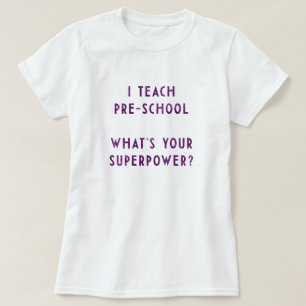 T-shirt Conception Typographique d'Éducateur de Maternelle