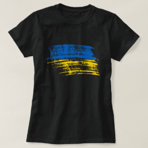T-shirt Conception ukrainienne fraîche de drapeau