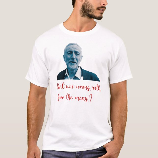 T-shirt Conception unique de Jeremy Corbyn (Devant)