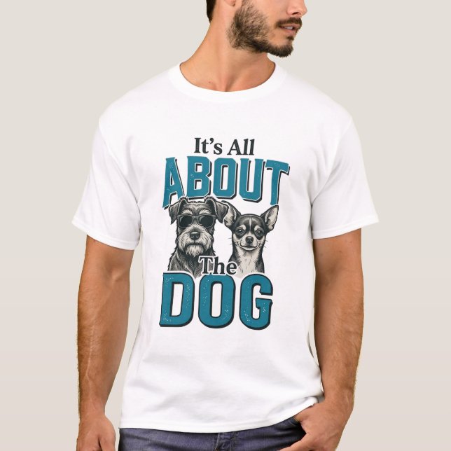 T-shirt Conception vectorielle de citation d'amant de chie (Devant)