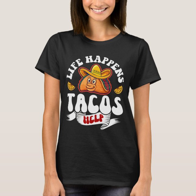 T-shirt Conception vectorielle de typographie de tacos gra (Devant)