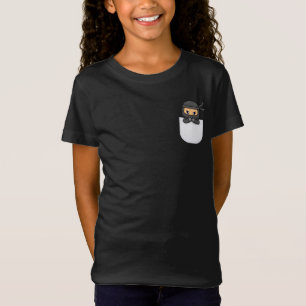 T-Shirt Conception vectorielle Ninja I de poche mignonne