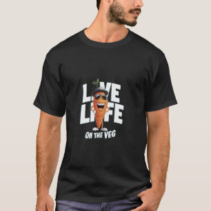 T-shirt Conception végétale drôle, carotte avec Vegan drôl