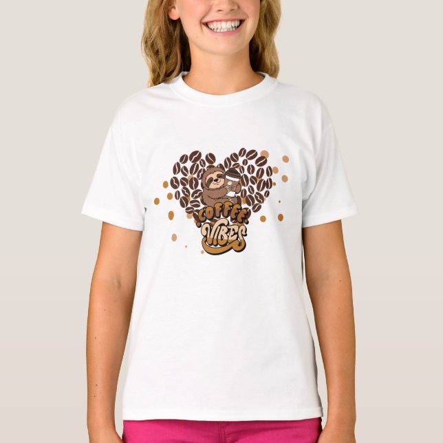 T-shirt conception vibrations café (Devant)