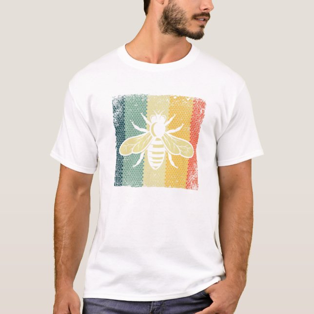 T-shirt Conception vintage D'Abeilles Pour Hommes (Devant)