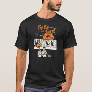 T-shirt Conception vintage de des bonbons ou un sort de