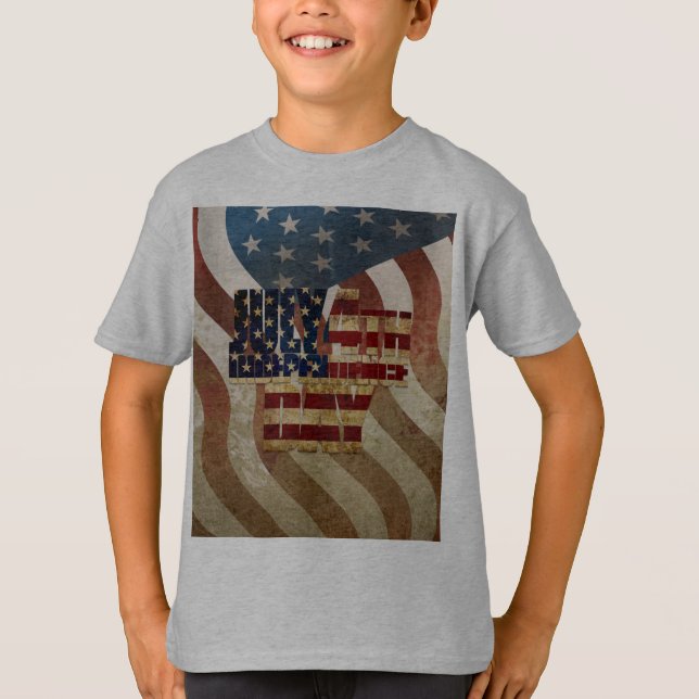 T-shirt Conception vintage de la fête d'indépendance du 4  (Devant)