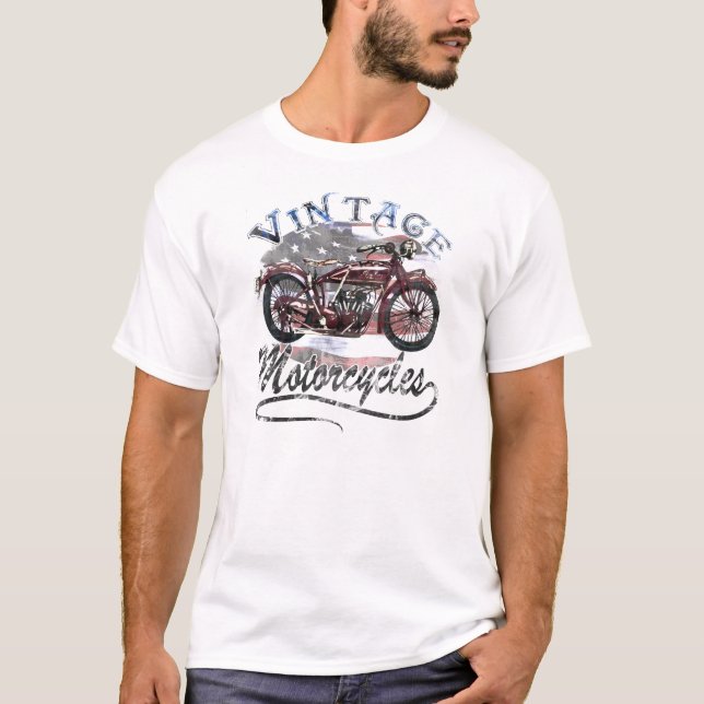 T-shirt Conception vintage de moto (Devant)