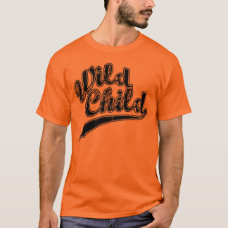T-shirt Conception vintage de sports d'enfant sauvage