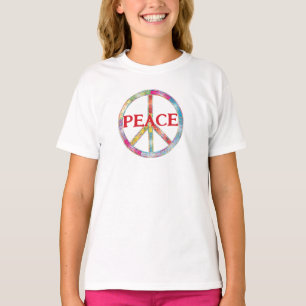 T-shirt Conception vintage des signes de paix rétro