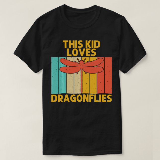 T-shirt Conception vintage Dragonfly Pour Enfants Garçons  (Design devant)