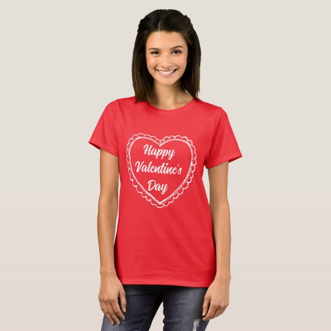 T-shirt CONCEPTION vintage HEUREUSE SAINTE-VALENTIN CARDIA (Devant entier)