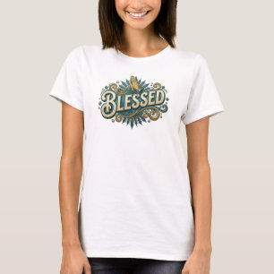 T-shirt Conception visuelle 2D BLESSED dynamique