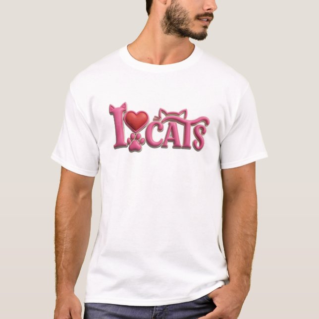 T-shirt Conception visuelle rose audacieux J'ADORE LES CHA (Devant)