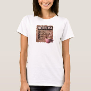 T-shirt Conception visuelle Rose Rétro CAFE JOUE AVEC LE C