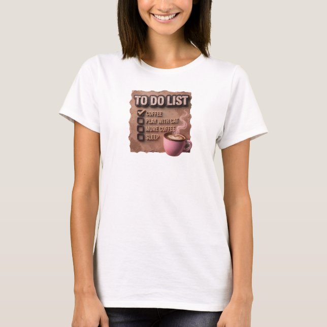 T-shirt Conception visuelle Rose Rétro CAFE JOUE AVEC LE C (Devant)