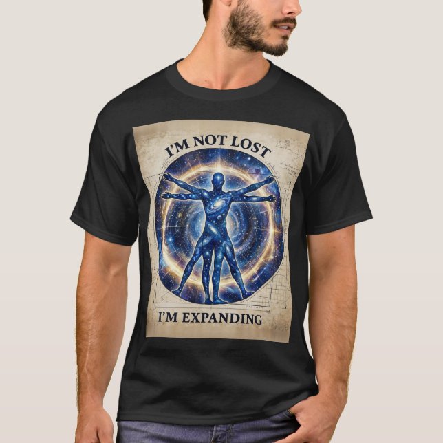 T-shirt Conception Vitruvienne Humaine Cosmique (Devant)