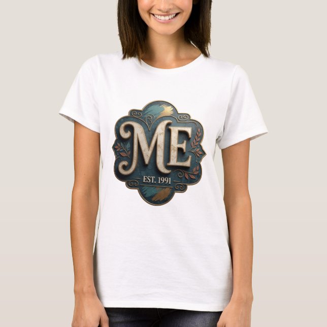T-shirt Conception Witty Gold ME EST 1991 (Devant)