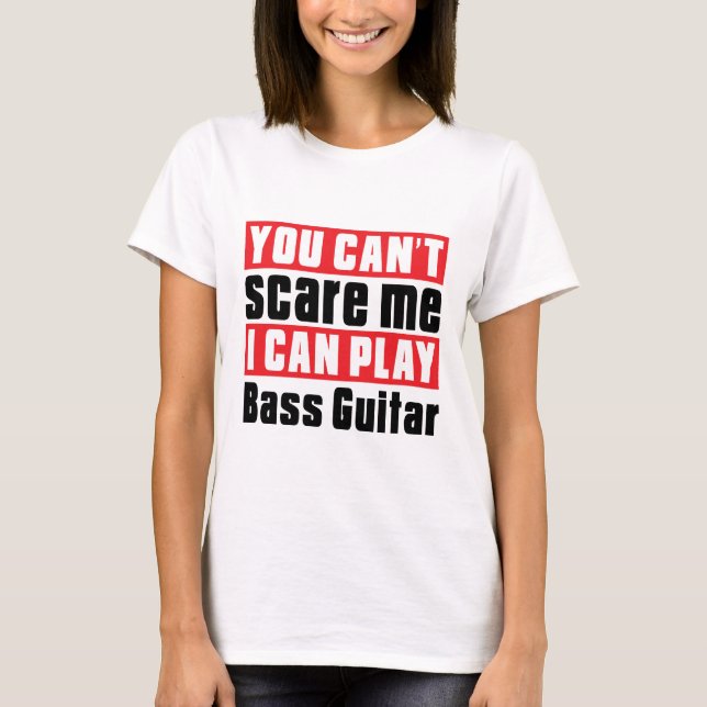 T-shirt Conceptions d'alerte de guitare basse (Devant)