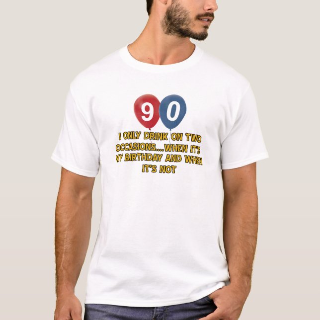 T-shirt conceptions d'anniversaire de 90 ans (Devant)