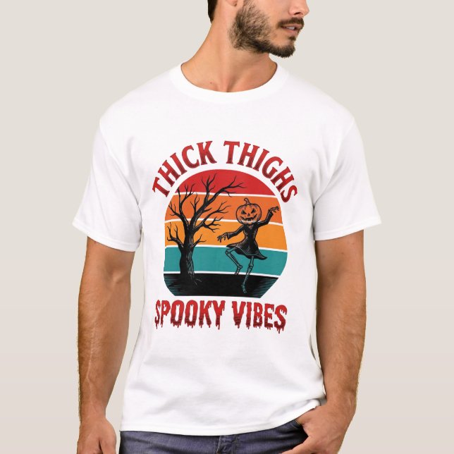 T-shirt Conceptions de chemise Halloween Thick Thighs Spoo (Devant)