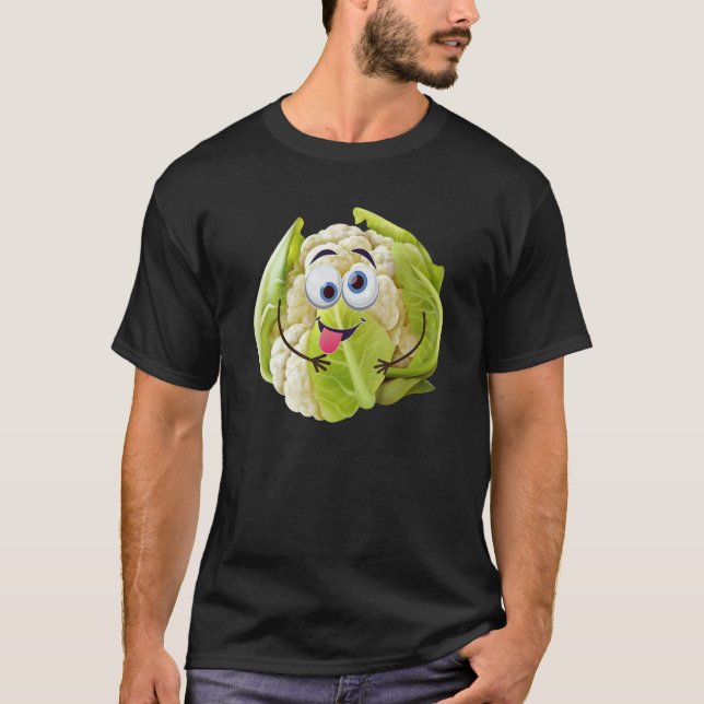T-shirt Conceptions de chou-fleur mignonnes drôles Végétal (Devant)