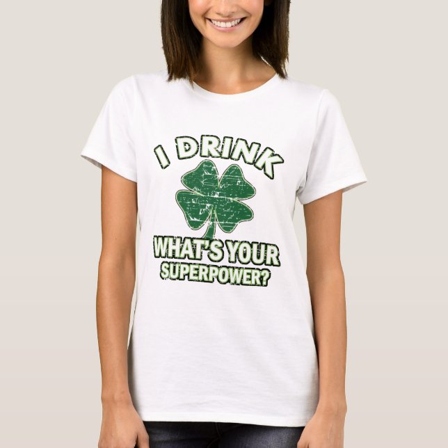 T-shirt Conceptions de jour de St Patrick frais (Devant)