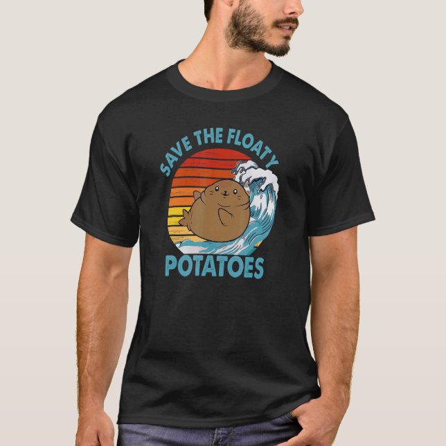 T-shirt Conceptions de lamantin pour hommes femmes Floaty  (Devant)