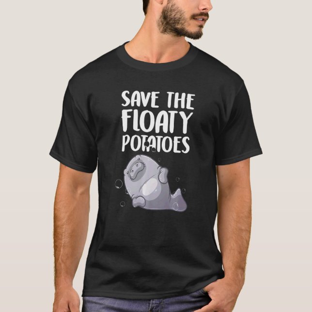 T-shirt Conceptions drôles de lamantin pour hommes femmes  (Devant)